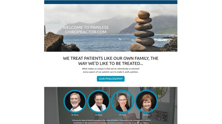 Painless Chiropractor home page
