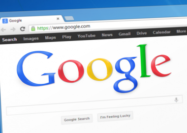 Screenshot of Google homepage