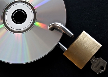 CD with a lock on it