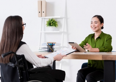 Women at desk