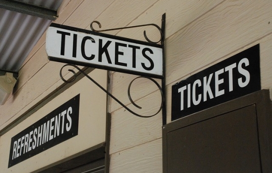 Photo of signs that read Tickets