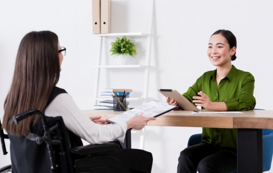 Women at desk