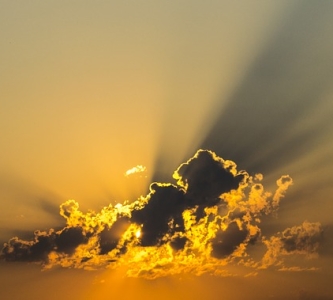 Photo of clouds and sunset