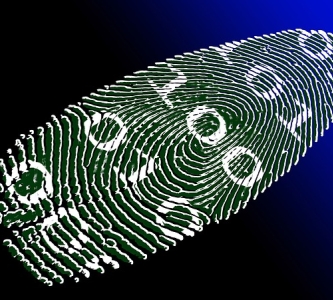 High tech image of a fingerprint