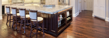 Kitchen island floors