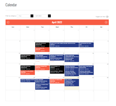 GMAR calendar
