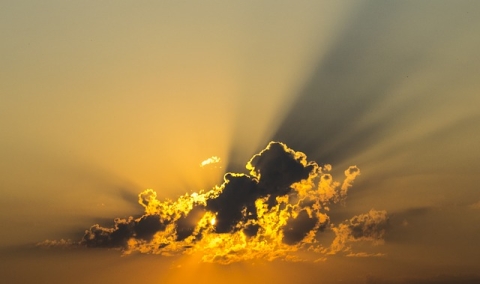 Photo of clouds and sunset