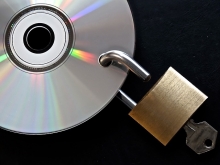 CD with a lock on it 